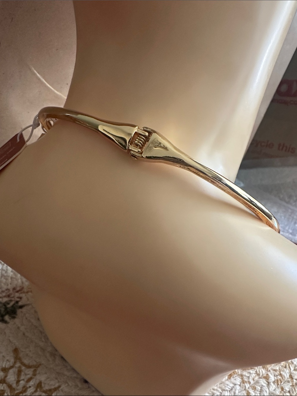 Camila Coelho Gold Collar Necklace with White Calla Lily - Picture 7 of 9